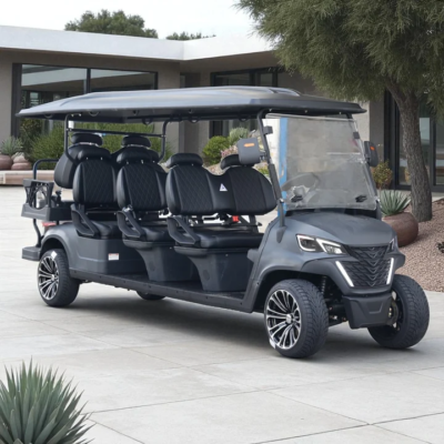 Matte Black 8-Passenger 206Ah Extended-Range Lithium LSV with LED Lights